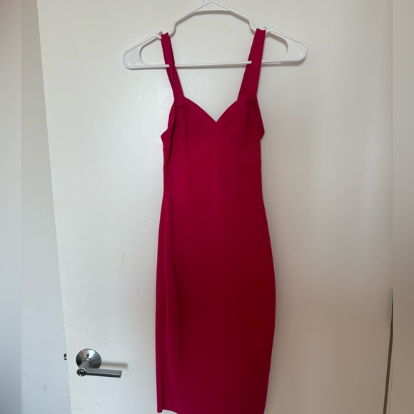 Aritzia, pink midi, body con Babaton dress - Picture 2 of 2